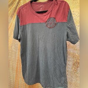 True Religion Burgundy and Charcoal T-Shirt